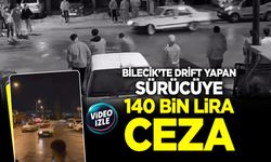 Bilecik'te Drift Yapan Sürücüye 140 Bin Lira Ceza