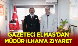 Gazeteci Elmas'dan Müdür İlhan'a ziyaret