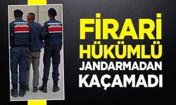 Firari hükümlü jandarmadan kaçamadı