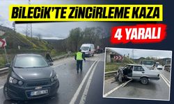 BİLECİK'TE ZİNCİRLEME KAZA: 4 YARALI