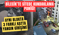 BİLECİK’TE SİTEDE KUNDAKLAMA PANİĞİ!