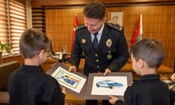 Miniklerden Müdür Çağlar’a Polis Haftası Ziyareti