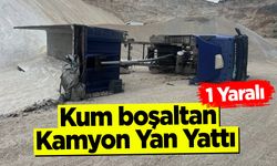 Bilecik'te Kamyon Yan Yattı, Sürücü Yaralandı