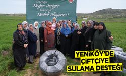 Yeniköy’de çiftçiye sulama desteği