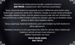 Yavuz Ailesi’nden Teşekkür
