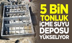 5 Bin Tonluk İçme Suyu Deposu Yükseliyor