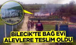 BİLECİK’TE HOBİ BAHÇESİ EVİ ALEVLERE TESLİM OLDU