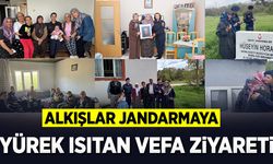 Alkışlar jandarmaya: Yürek Isıtan Vefa Ziyareti