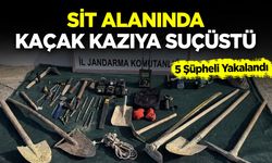 Sit Alanında Kaçak Kazıya Suçüstü