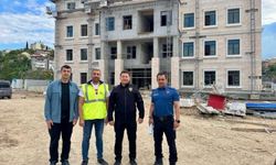 İl Emniyet Müdürü Çağlar’dan Yeni Hizmet Binası Şantiyesine İnceleme