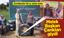 Melek Başkan Çarıkları giydi