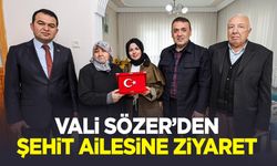 Vali Sözer'den Şehit Ailesine Ziyaret