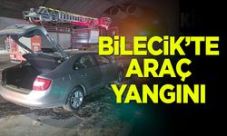 Bilecik'te Araç Yangını