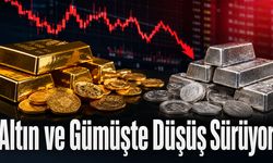 Altın ve Gümüşte Düşüş Sürüyor