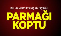 Bilecik'te işçinin serçe parmağı koptu