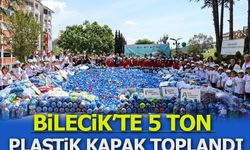 Bilecik’te 5 Ton Plastik Kapak Toplandı