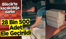 Bilecik'te kaçakçılığa darbe: 28 Bin 500 Adet Ele Geçirildi
