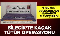 BİLECİK’TE KAÇAK TÜTÜN OPERASYONU