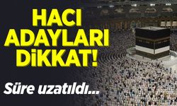 Hacı adayları dikkat