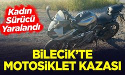 Bilecik'te Motosiklet Kazası: Kadın Sürücü Yaralandı