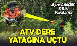 ATV Dere Yatağına Uçtu: Aynı Aileden 3 Kişi Yaralandı