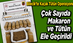 Çok Sayıda Makaron ve Tütün Ele Geçirildi