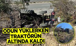 Odun Yüklerken Traktörün Altında Kaldı