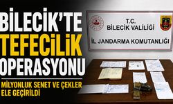 Bilecik'te Tefecilik Operasyonu