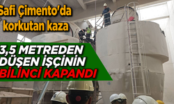 3,5 metreden düşen işçinin bilinci kapandı