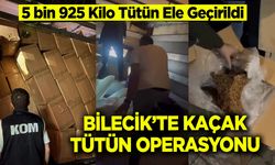 Bilecik'te Kaçak Tütün Operasyonu