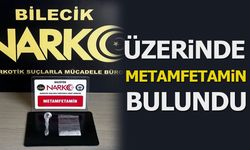 Üzerinde metamfetamin bulundu