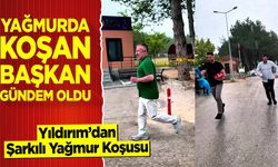 Yağmurda Koşan Başkan Gündem Oldu