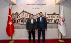 Vali Sözer'den Kaymakam Yılmaz'a İade-i Ziyaret