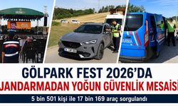 Gölpark Fest 2026'da Jandarmadan Yoğun Güvenlik Mesaisi