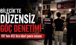 Bilecik'te Düzensiz Göç Denetimi: 197 bin 812 lira idari para cezası