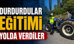 Durdurdular eğitimi yolda verdiler