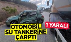Bilecik'te Otomobil Su Tankerine Çarptı: 1 Yaralı