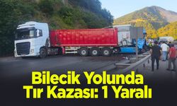 Bilecik Yolunda Tır Kazası: 1 Yaralı