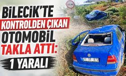 Bilecik'te Kontrolden Çıkan Otomobil Takla Attı: 1 Yaralı