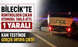 Bilecik'te Kontrolden Çıkan Otomobil Takla Attı: 1 Yaralı