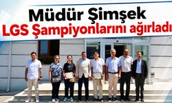 Müdür Şimşek LGS Şampiyonlarını ağırladı