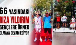66 Yaşındaki Rıza Yıldırım gençlere örnek olmaya devam ediyor