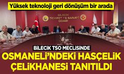 Bilecik TSO Meclisinde Osmaneli'ndeki Hasçelik Çelikhanesi Tanıtıldı