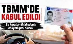 TBMM'de kabul edildi: Bu kuralları ihlal edenin ehliyeti iptal olacak