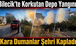 Bilecik'te Korkutan Depo Yangını
