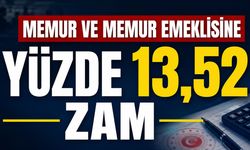 Memur ve Memur Emeklisine Yüzde 13,52 Zam