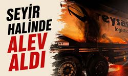 Bilecik'te Seyir halinde alev aldı