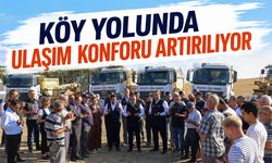 Köy yolunda ulaşım konforu artırılıyor