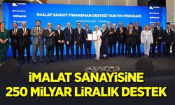 İmalat Sanayisine 250 Milyar Liralık Destek