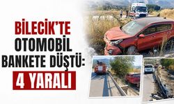 Bilecik’te Otomobil Bankete Düştü: 4 Yaralı